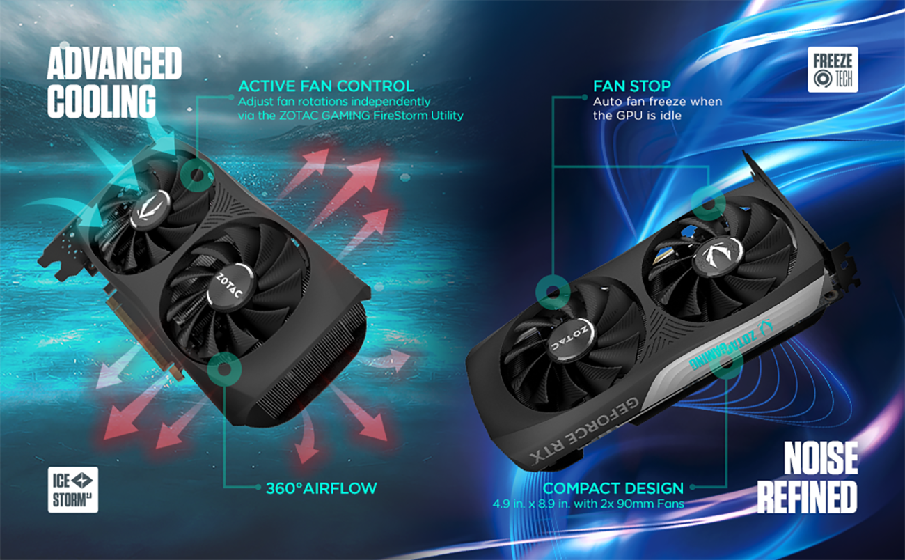 ZOTAC Twin Edge OC GeForce RTX 4070 ZT-D40740H-10M OC 12GB DDR6